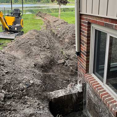 Underground Drainage Trench